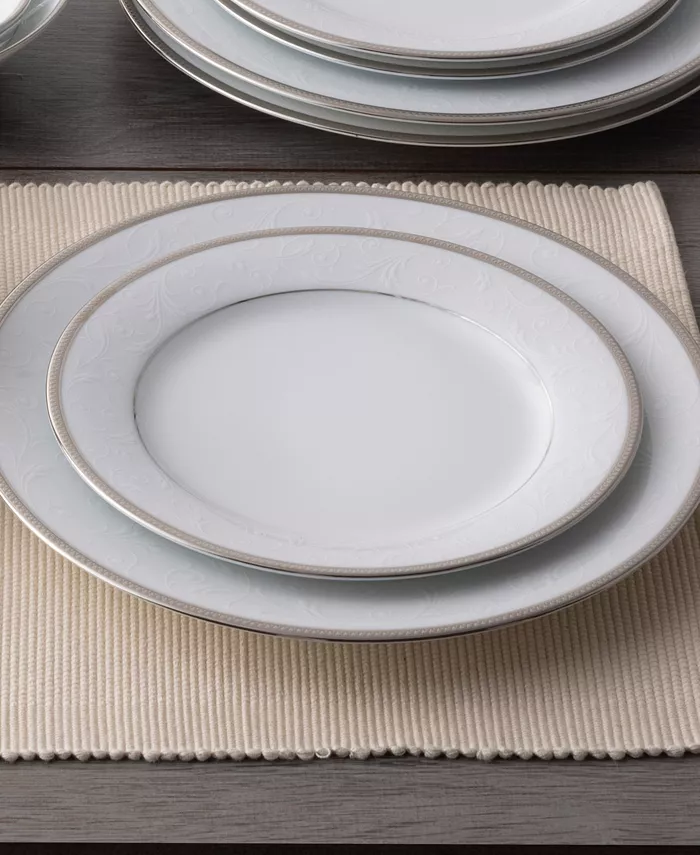 Noritake Regina Platinum Set of 4 Salad Plates Service For 4