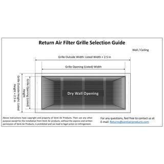 Venti Air 24 in. x 12 in. High Return Air Filter Grille with MERV 11 Filter Pre-Installed HFG2412F