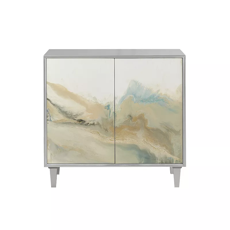 Madison Park Chandler Abstract Modern Storage Cabinet