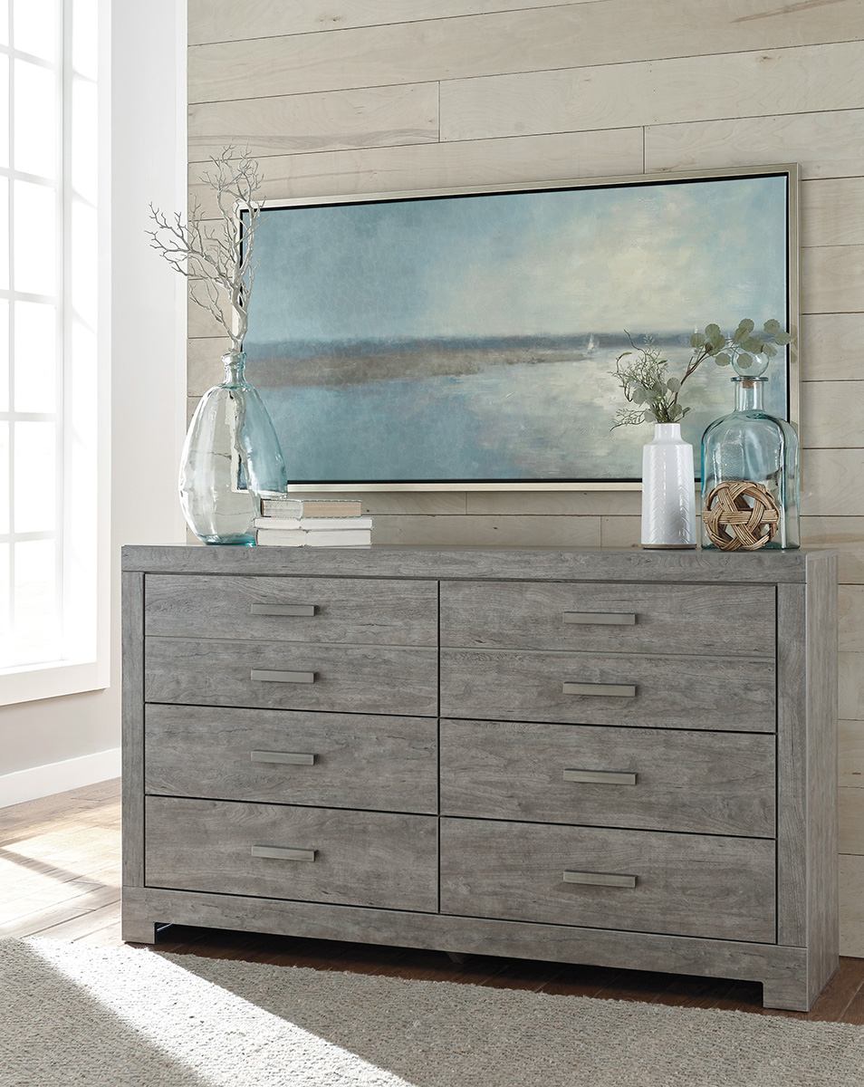 Ashley Furniture Culverbach 6 Drawer Double Dresser in Gray