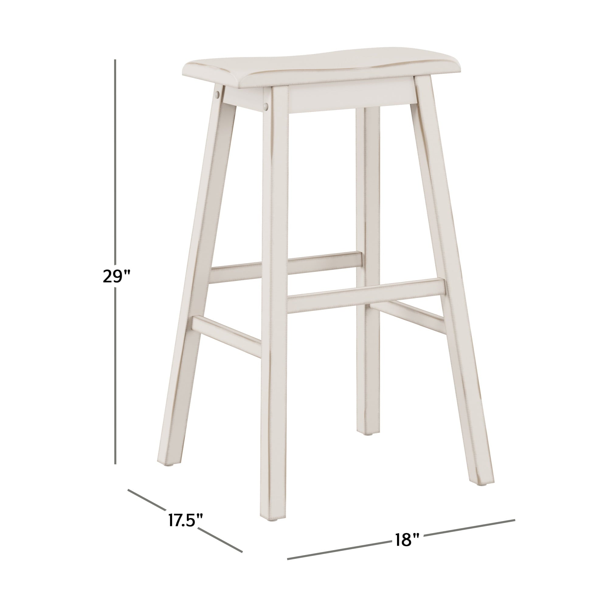 Hillsdale Furniture Moreno Bar Stool with Swivel， Sea White