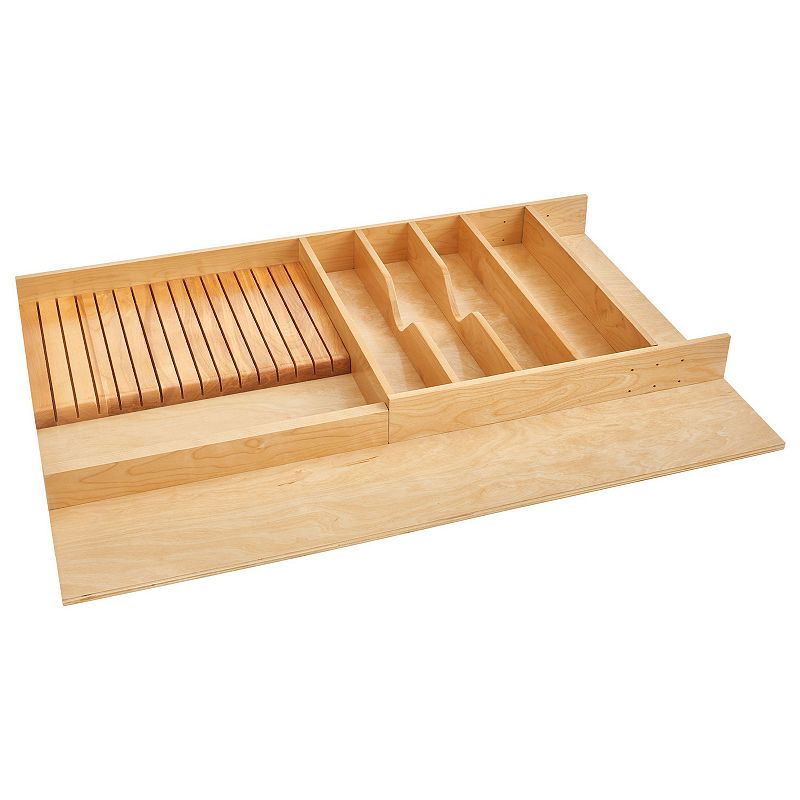 Rev-A-Shelf 33 x 22 Shallow Utility/ Knife Block Drawer Insert， 4WUTKB-36H-1