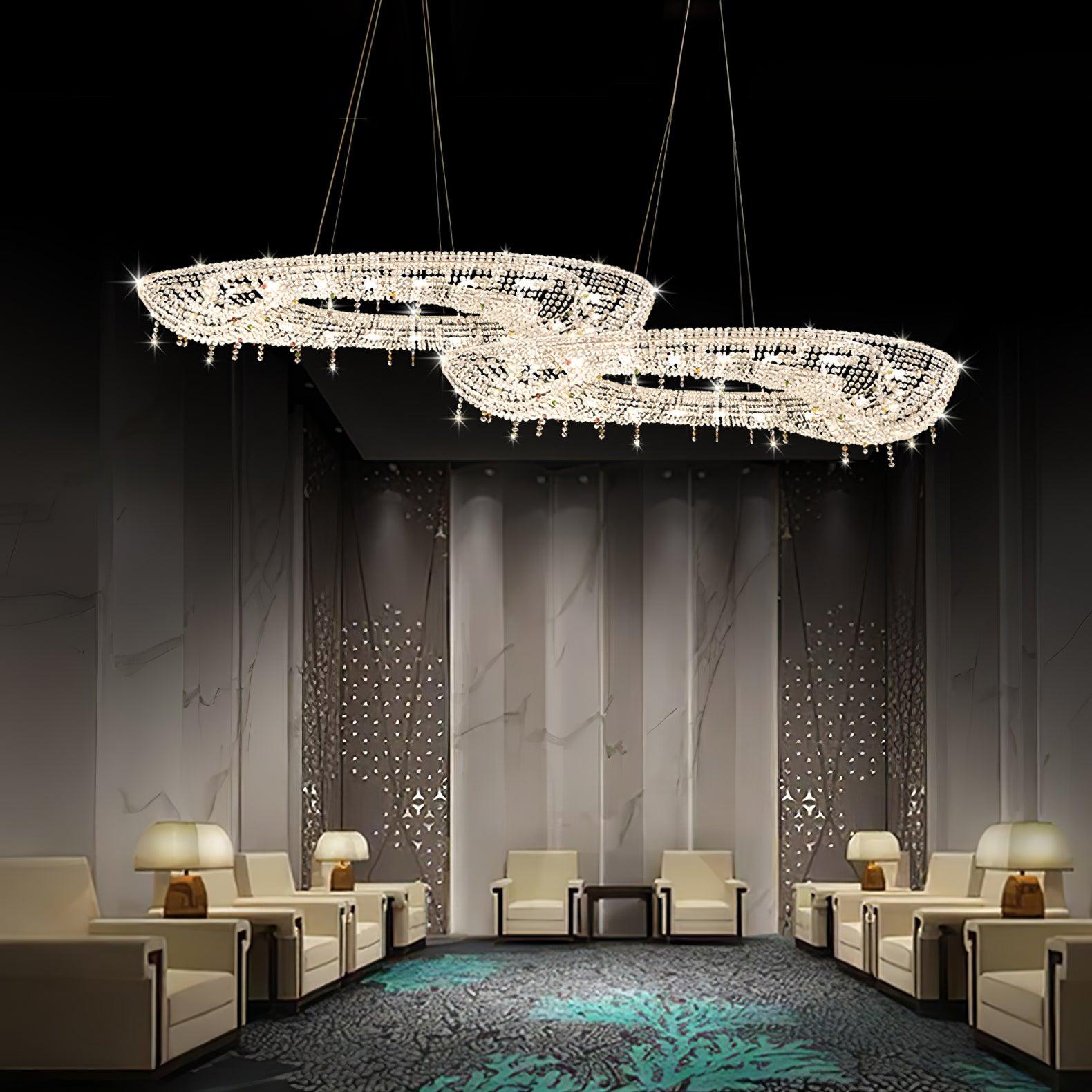 Modern Round Crystal Chandelier