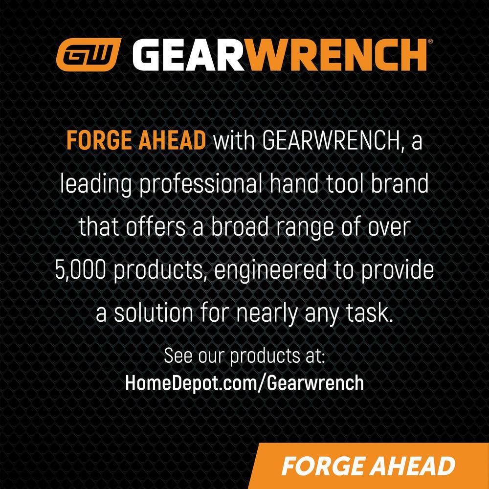 GEARWRENCH 3-34 in. x 4-12 in. Heavy Duty Oil Filter Wrench 2320D