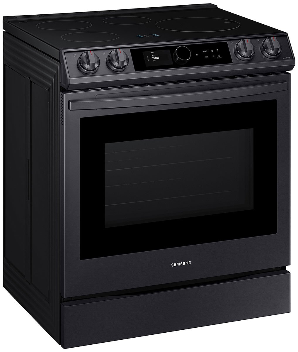  ADA 6.3 Cu. Ft. Fingerprint Resistant Black Stainless Steel Smart Slide-In Induction Range With Smart Dial and Air Fry