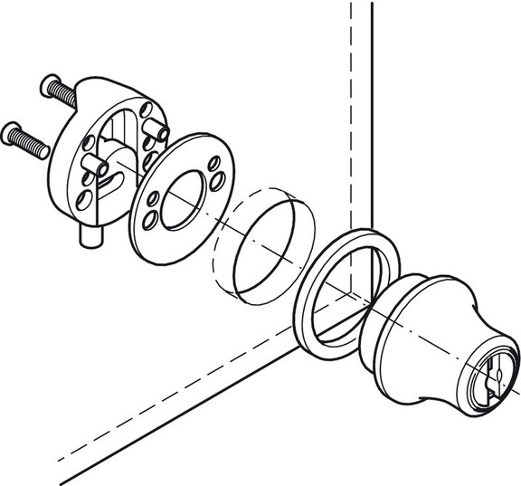 Hafele Glass Door Pin Lock