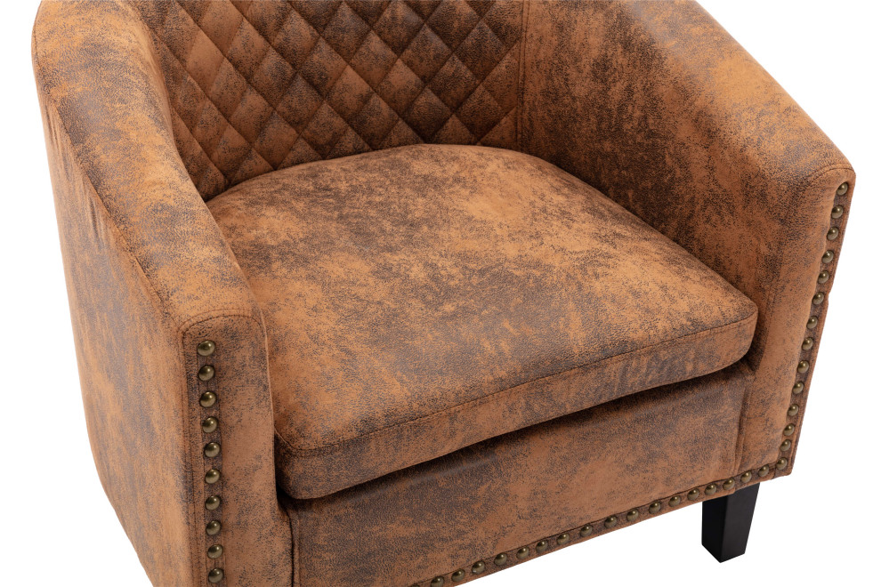 IA7005 Adrian Accent Chair  Coffee   Transitional   Armchairs And Accent Chairs   by IDEAZ International  LLC  Houzz