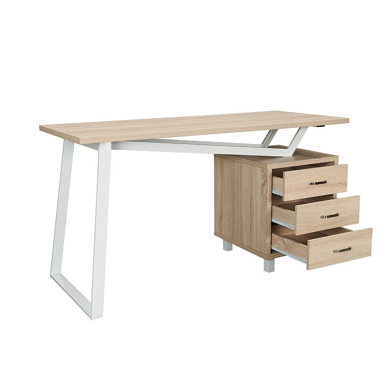 Techni Mobili Modern 3-Drawer Desk