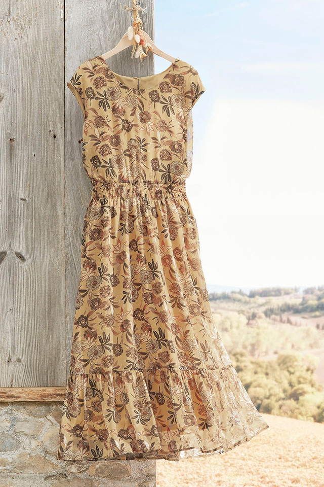 Autumn Botanical Dress