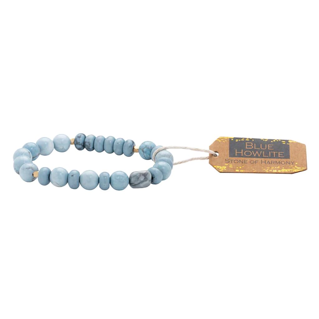 Scout Curated Wears  Stone Stack Bracelet Blue Howlite - Stone of Harmony