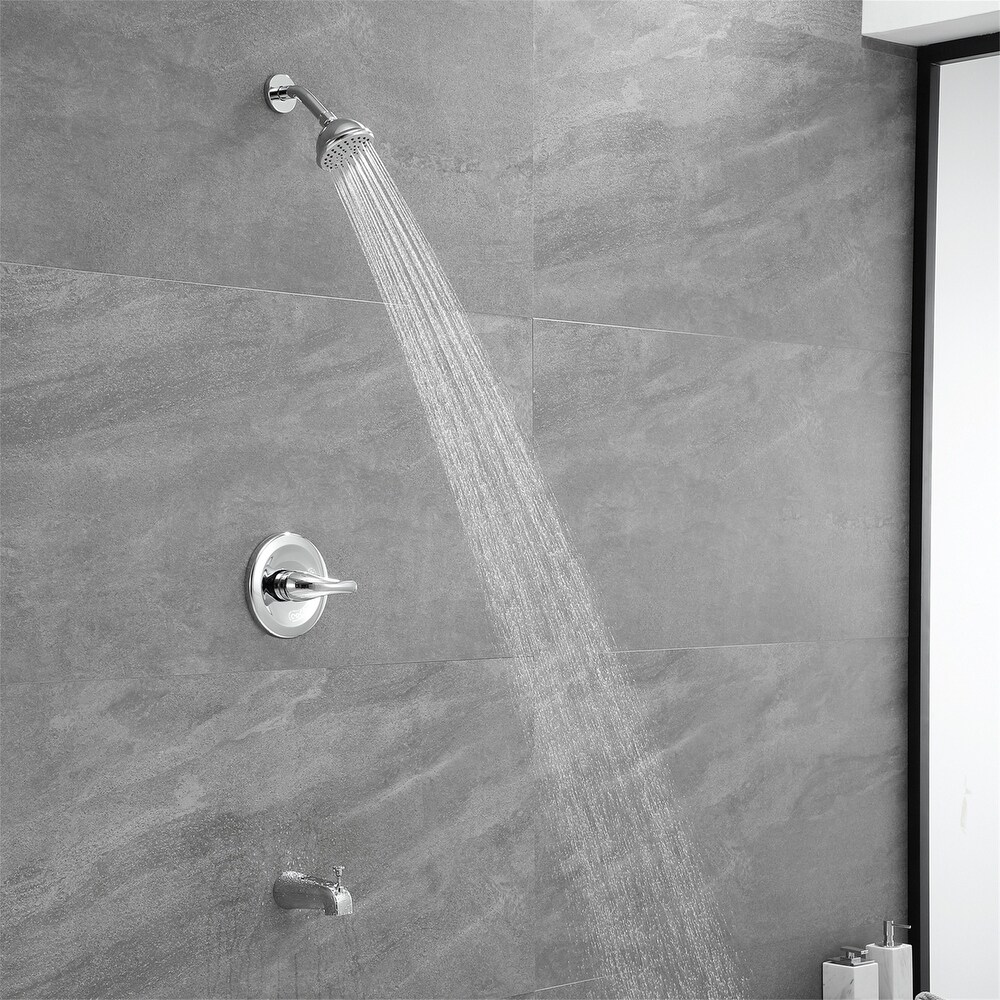 6 Inch Shower Faucet with Tub Spout Combo