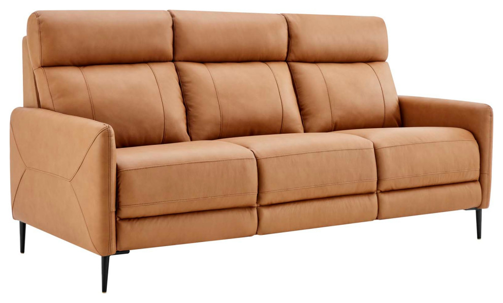 Huxley Leather Sofa   Midcentury   Sofas   by Modway  Houzz