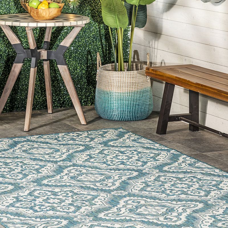 nuLOOM Arna Floral Indoor Outdoor Rug