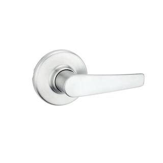 Kwikset Delta Satin Chrome Passage Door Handle for Hall or Closet 200DL26D6ALR