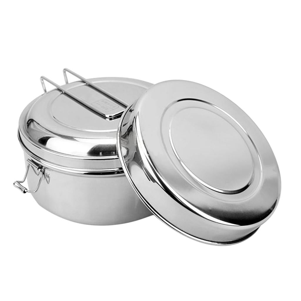 Food Stainless Steel Mess BBQ Container for Outdoor , , Small