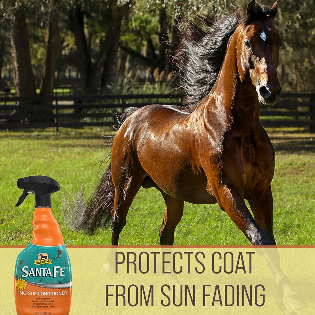 Absorbine Santa Fe Coat Conditioner and Sunscreen Horse Spray