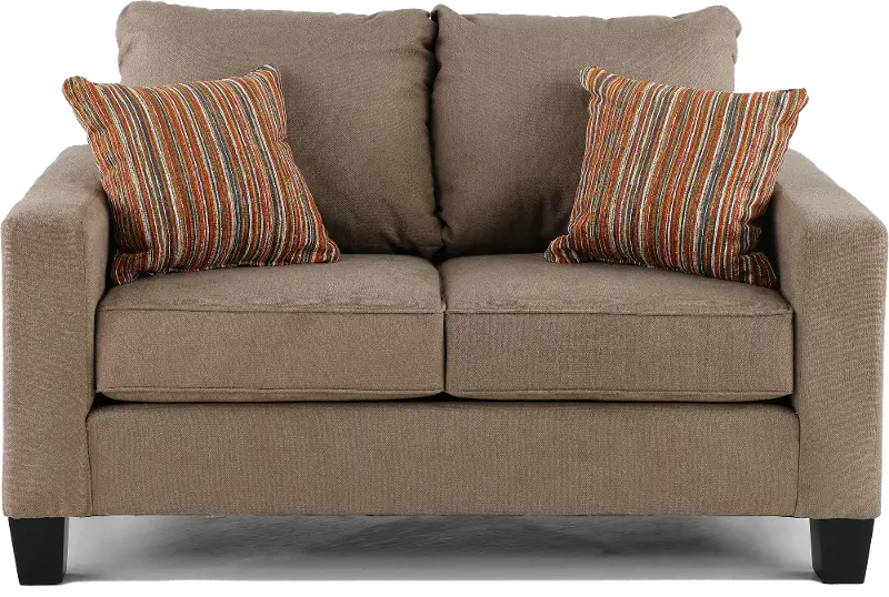 Paisely Brown Loveseat