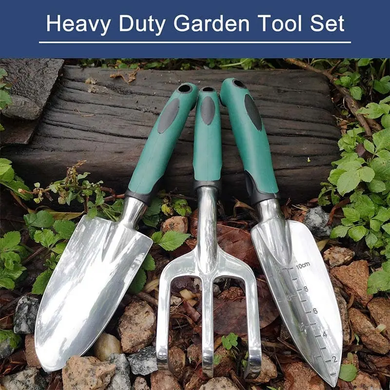 Professional 3 Piece Aluminum Heavy Duty Hand Home Garden Tools Set