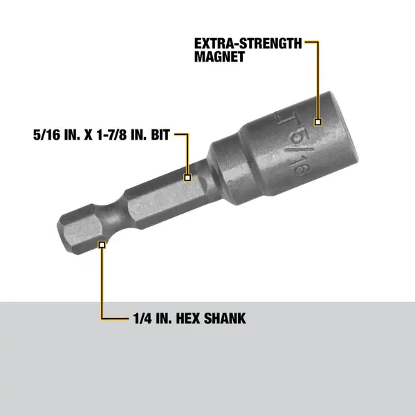 DEWALT 5/16x1-7/8 Magnetic Nutdriver