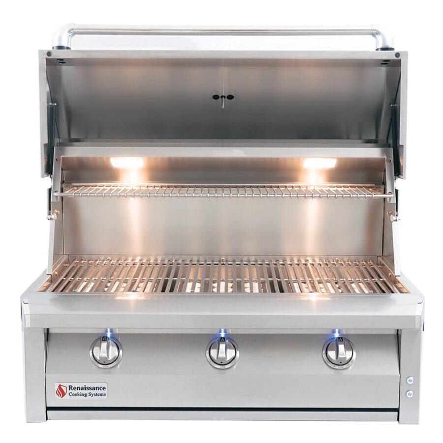 American Renaissance Grill by RCS 36-Inch 3-Burner Built-In Propane Gas Grill