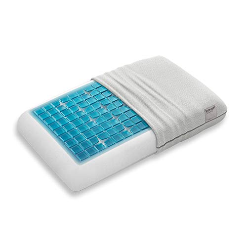 Technogel Deluxe Cooling Gel Pillow - Patented Ergonomic Design for Deeper Sleep