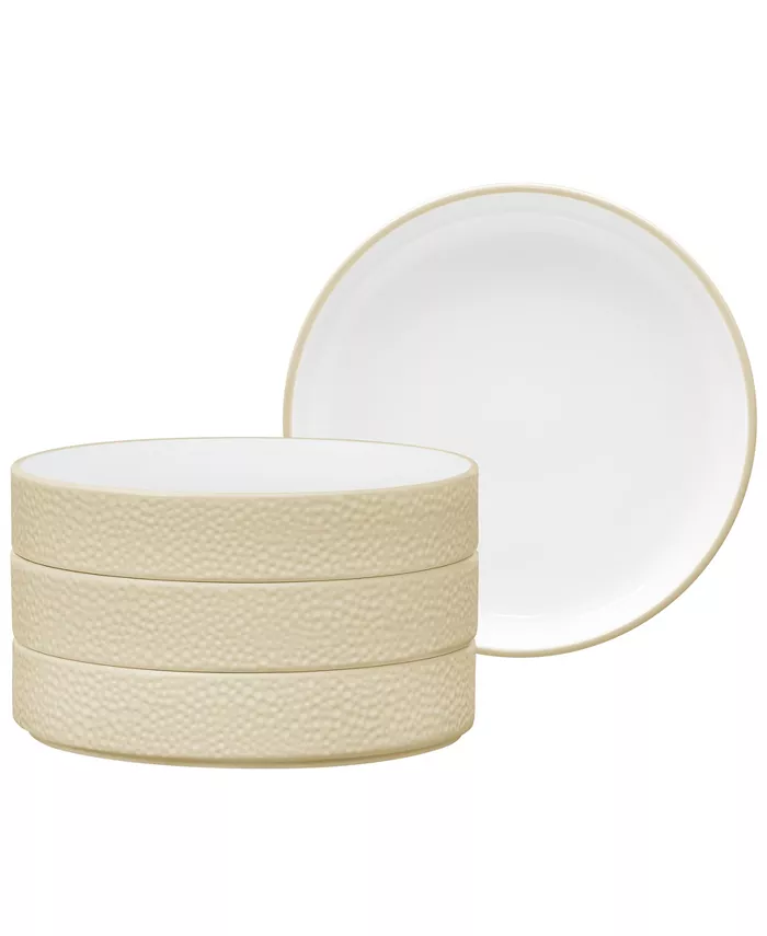 Noritake Colortex Stone Stax Deep Plates Set of 4