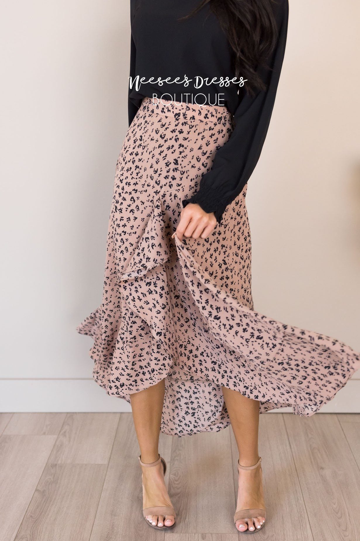 Stuck In A Dream Modest Ruffle Skirt