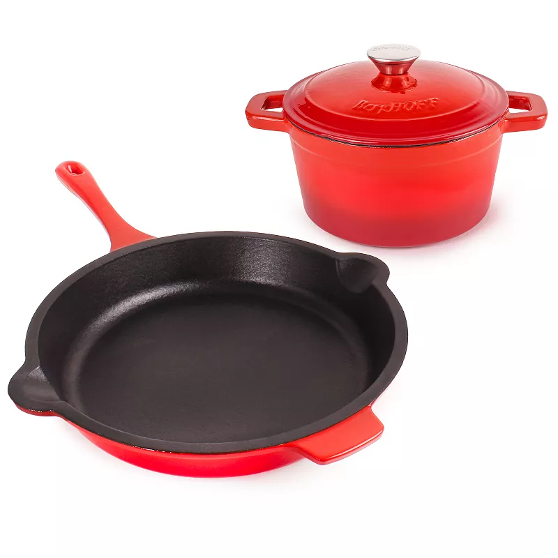 BergHOFF Neo 3-pc. Cast-Iron Dutch Oven and Frypan Set