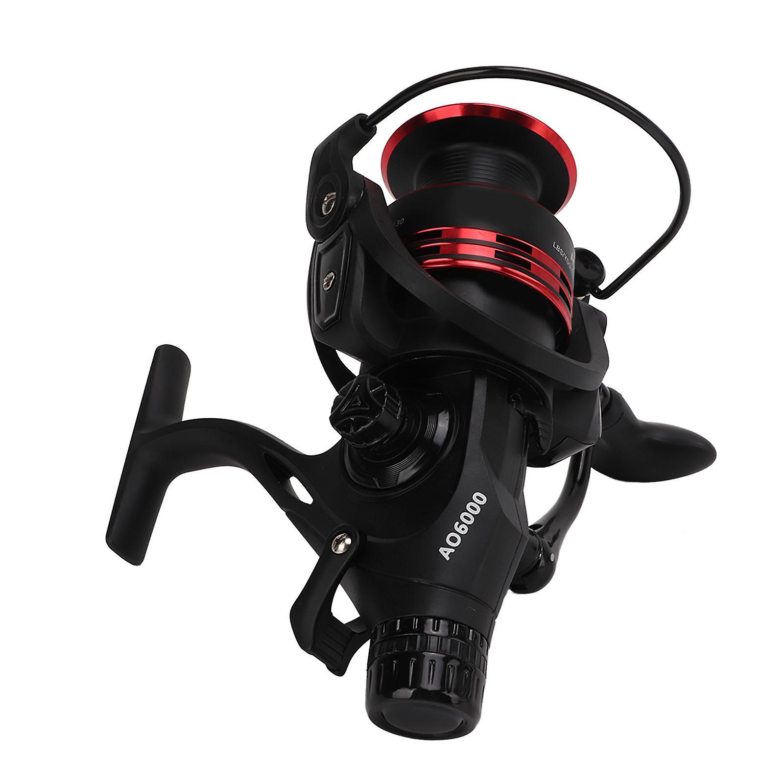 Spinning Reel Front Rear Dual Drag Knob Fishing Drag Reel 9+1bb 4.7:1 Metal Wire Cup For Reservoir Carp Fishing(ao6000 )