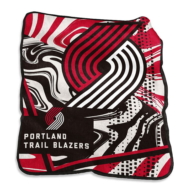 Portland Trail Blazers 50 x 60 Swirl Raschel Throw Blanket