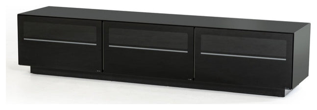 Niklas Contemporary Black TV Stand   Modern   Entertainment Centers And Tv Stands   by Cristiano Domani  Houzz