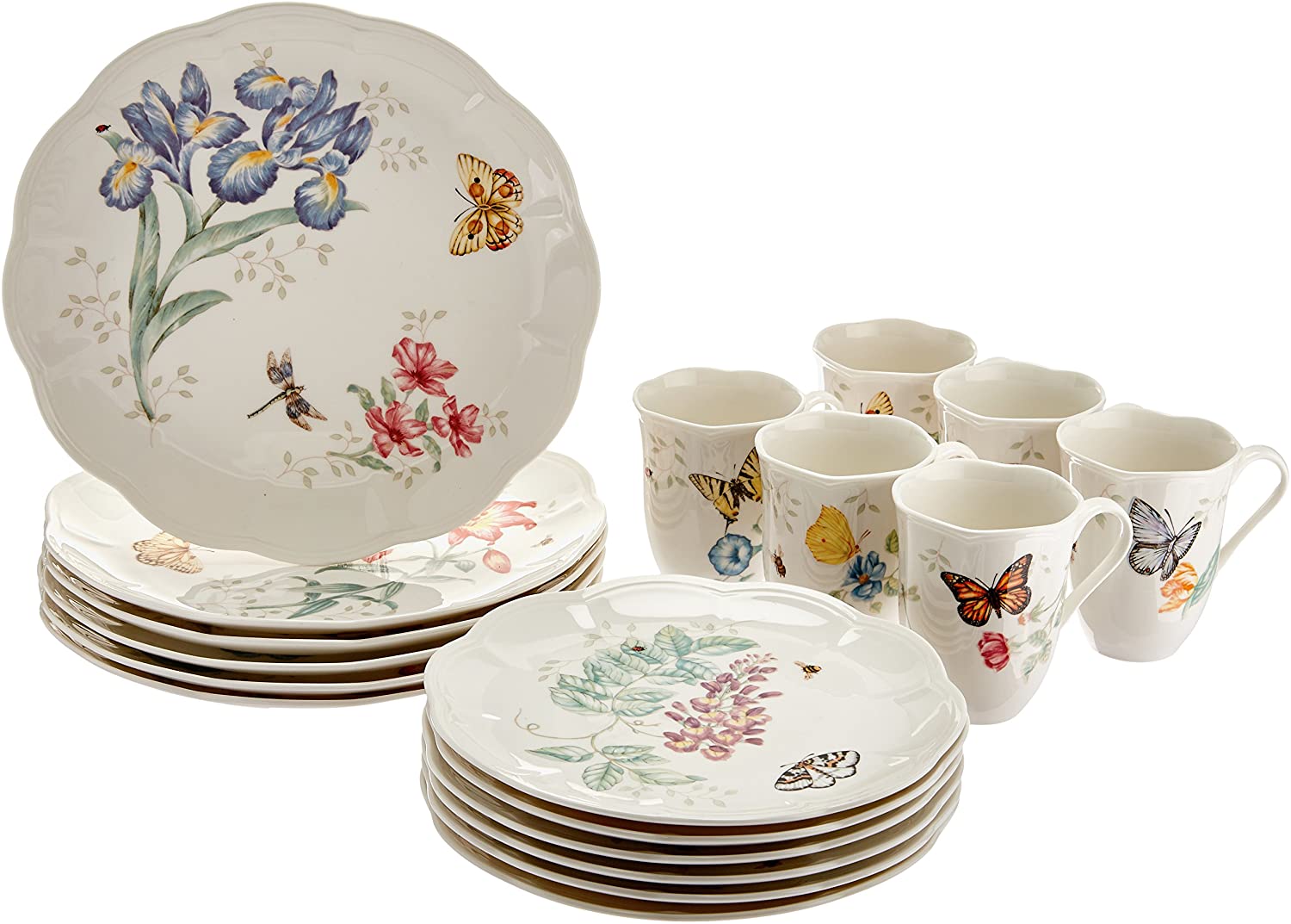 28 Piece Butterfly Meadow Classic Dinnerware Set