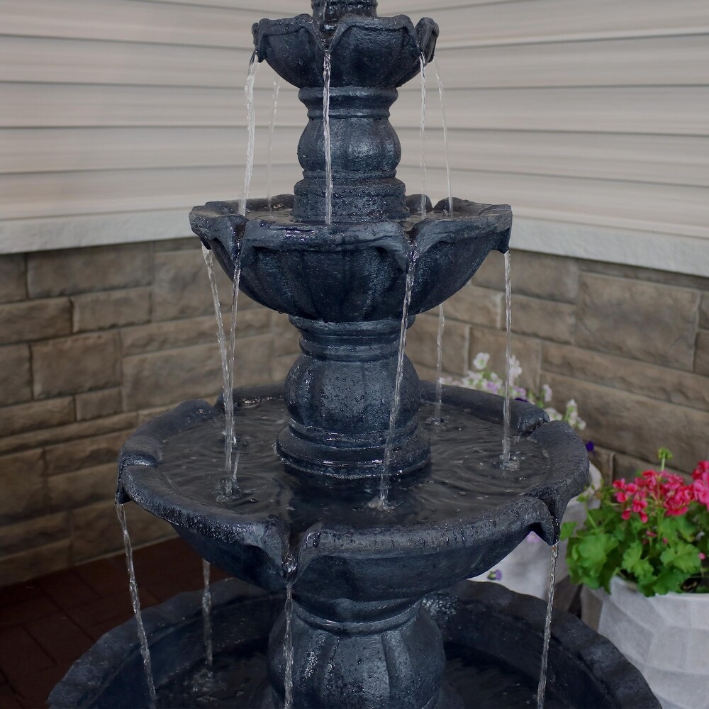 4 Tier Electric Pineapple Water Fountain Lightweight   Choose Color