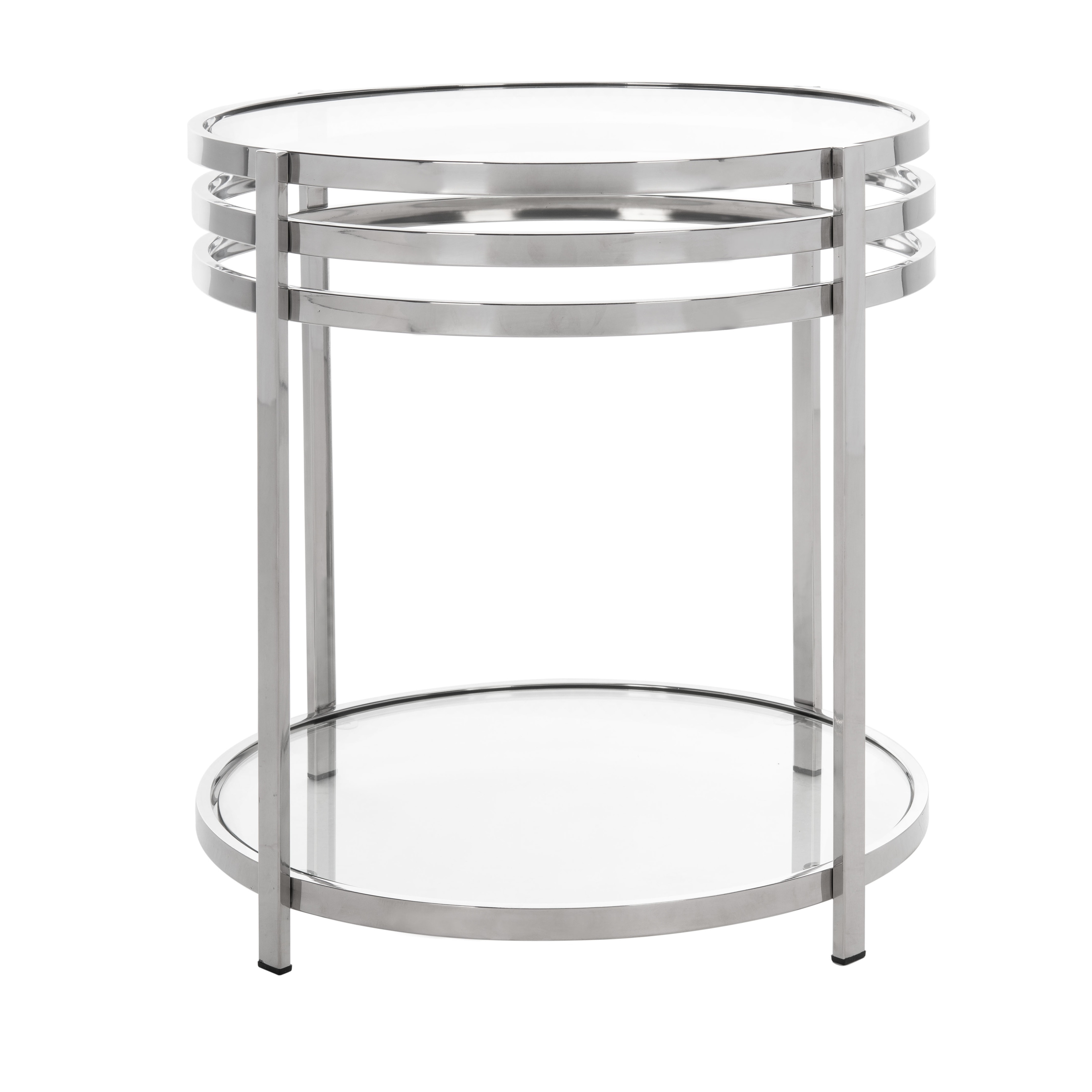 SAFAVIEH Couture High Line Collection Malory Stainless Steel End Table - 19.7