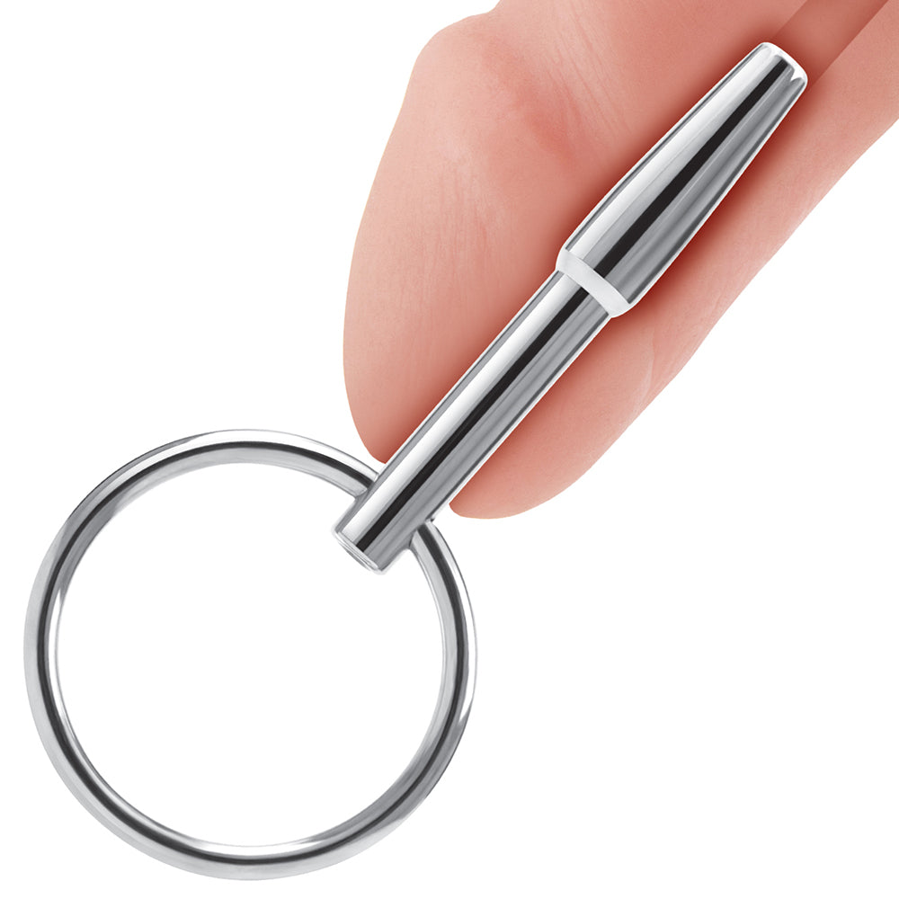 Blueline Stainless Steel Penis Plug with Ring