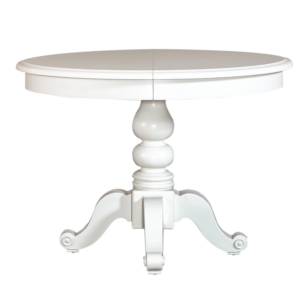 Summer House Oyster White Round Pedestal Table