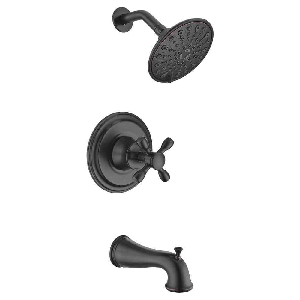 ANZZI Mesto Series 1Handle 2Spray Tub and Shower Faucet in Oil Rubbed Bronze