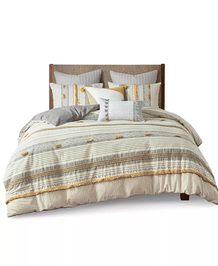 INK+IVY Cody Cotton 3-Pc. Duvet Cover Set， Full Queen