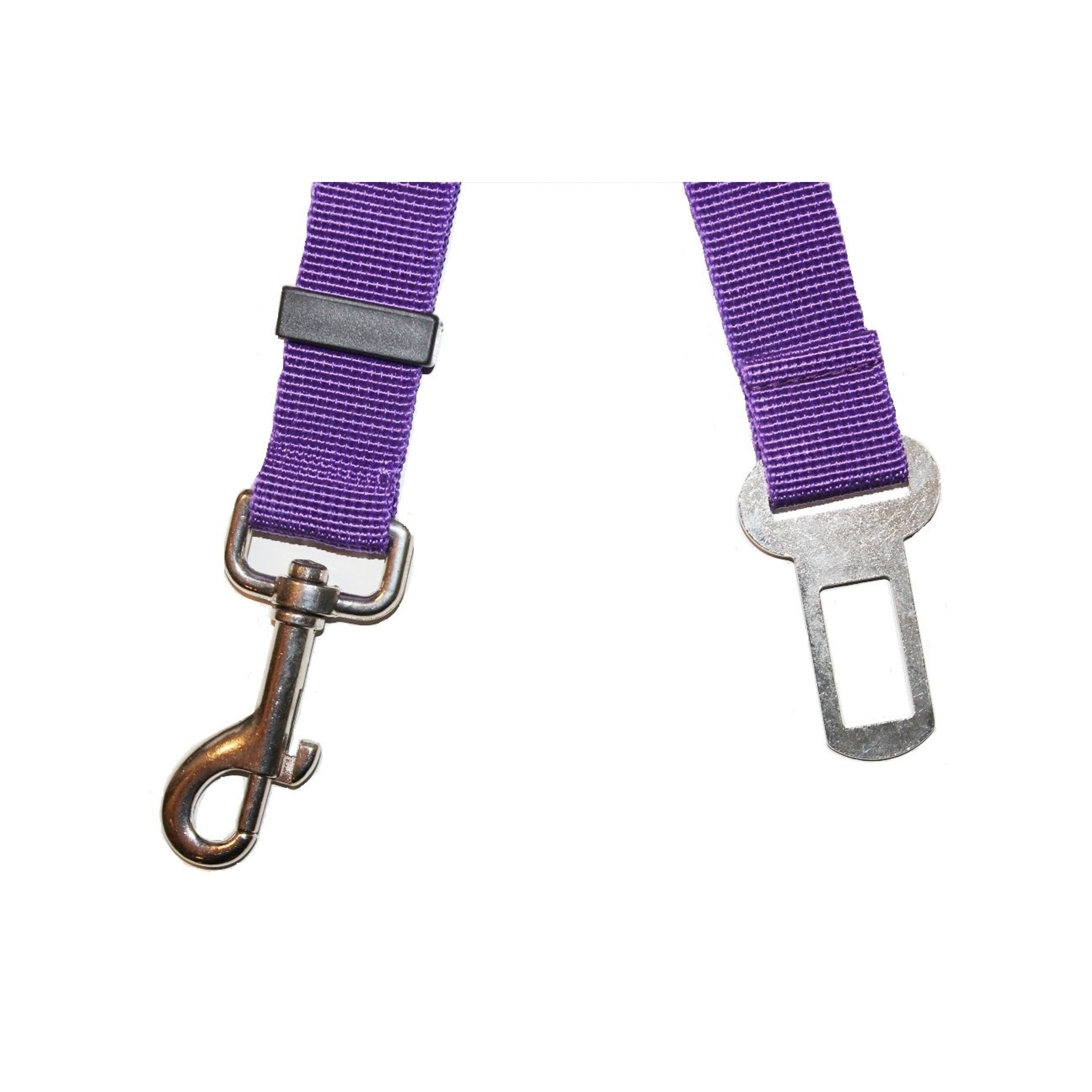 Downtown Pet Supply Dog Seatbelt Harness， Universal Dog Seatbelt for Car， Purple