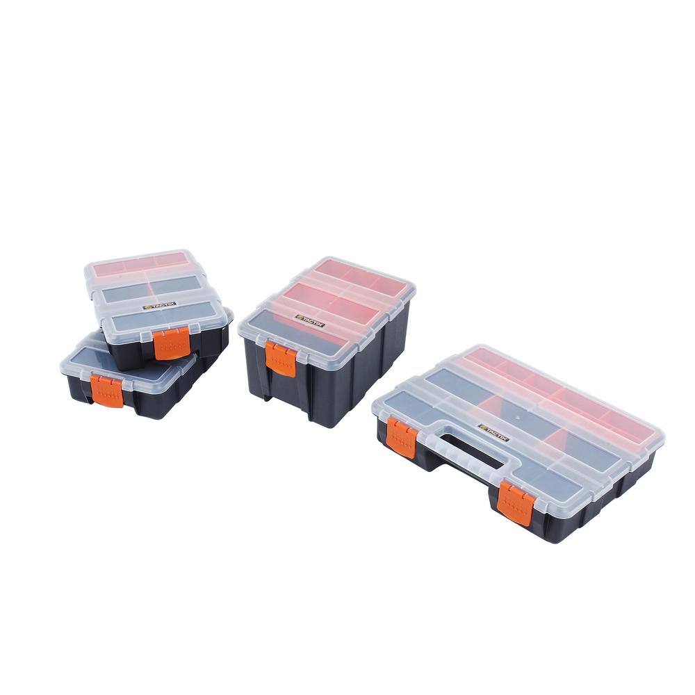 TACTIX 49-Compartments 4 in 1 Small Parts Organizer 320020