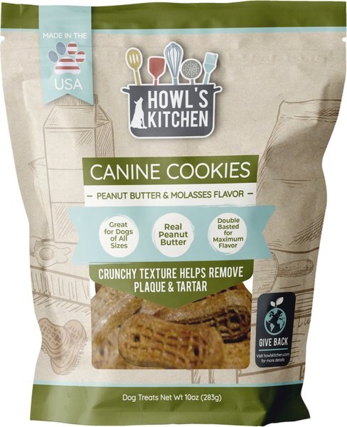 Howl's Kitchen Canine Cookies Peanut Butter and Molasses Flavor Dog Treats