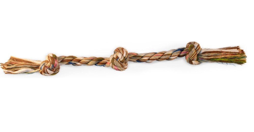 Scott Pet 3-Knot Rope Bone Tug Toy