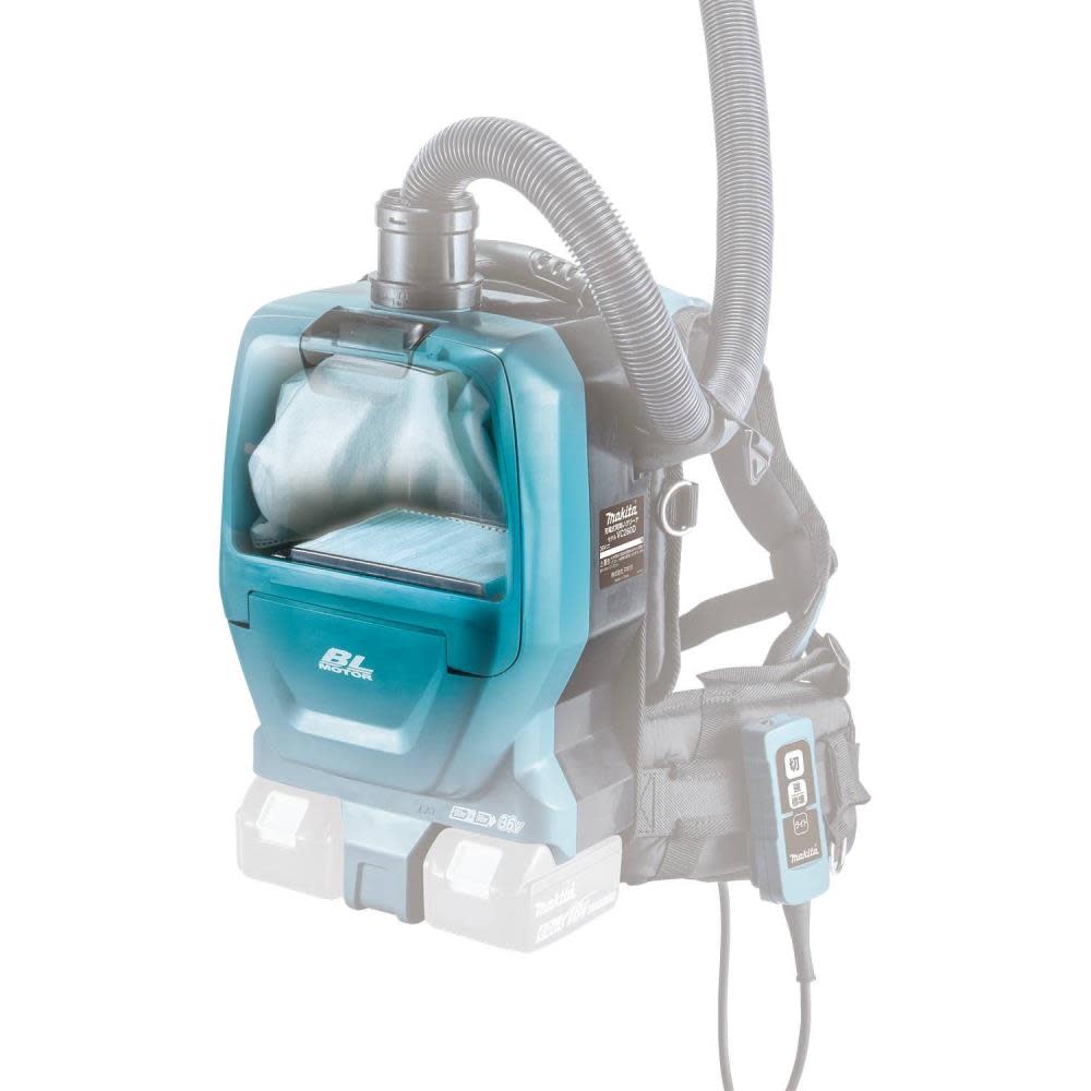 Makita LXT 18V X2 Cordless Dust Extractor HEPA Backpack 1/2 Gallon Tool Only