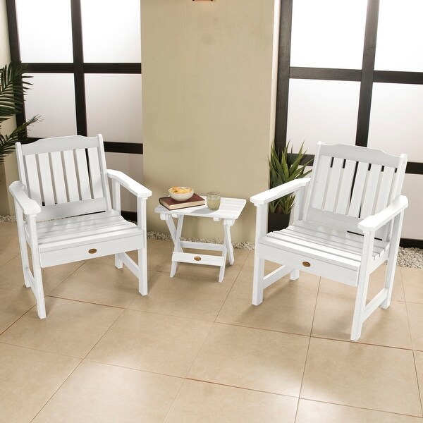 Garden Chairs and Folding Side Table (3piece Set)