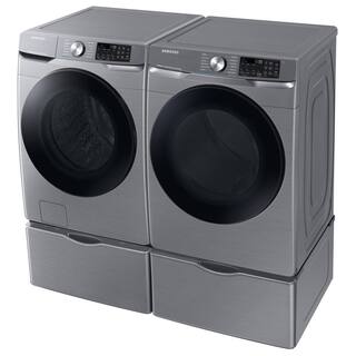  7.5 cu. ft. Smart Stackable Vented Electric Dryer with Steam Sanitize+ in Platinum DVE45B6300P