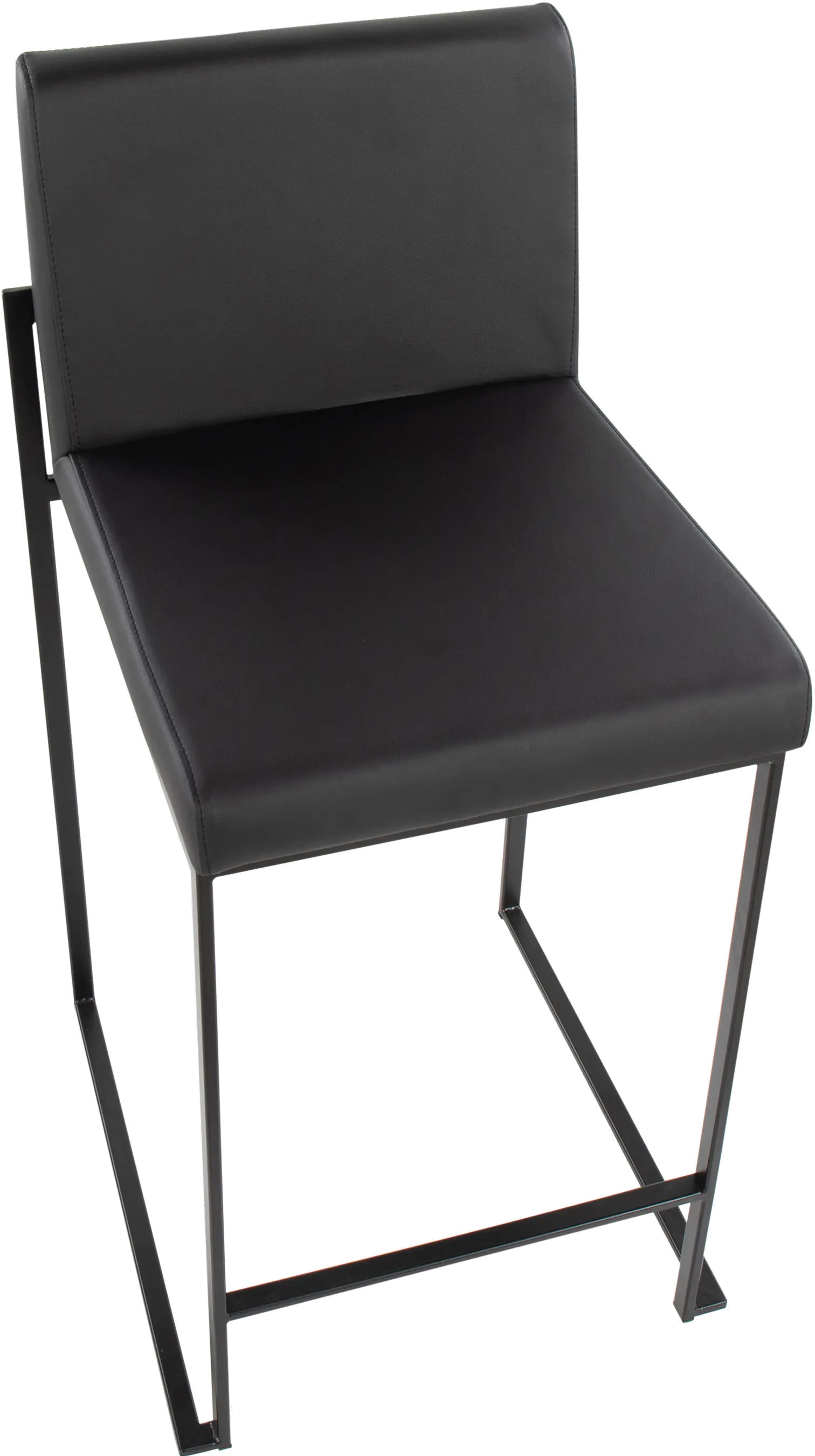 Fuji Black Counter Height Stool， Set of 2