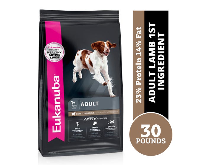 Eukanuba Lamb 1st Ingredient Adult Dry Dog Food， 30 lb. Bag