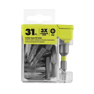 RYOBI 1 in. Bulk Impact Drive Bit Set (31-Piece) A963101