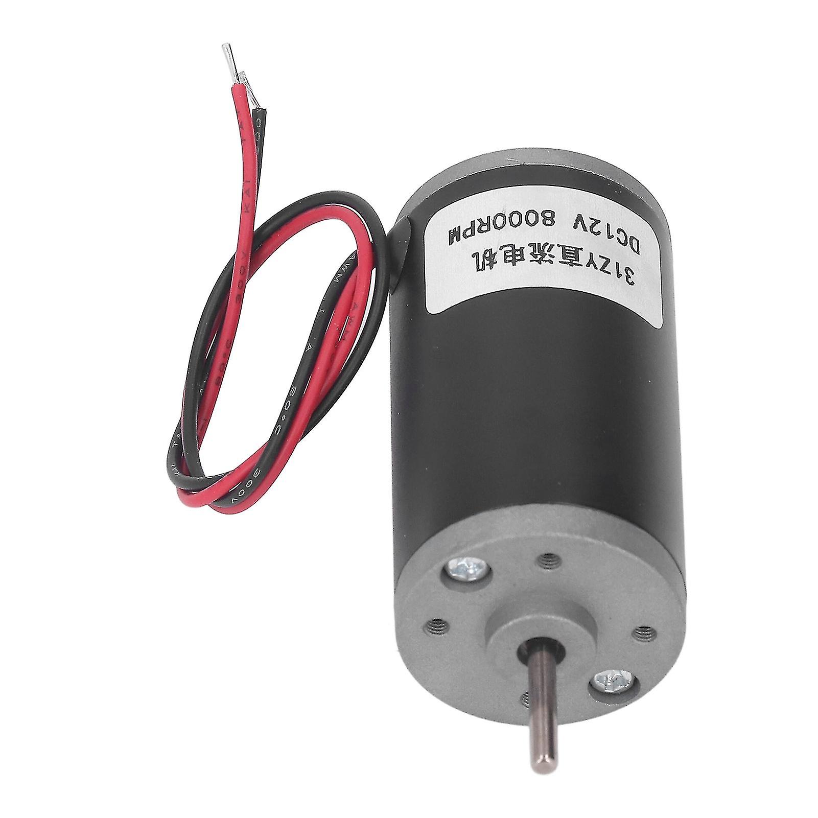 Permanent Magnet Motor DC 12V Reversible CW CCW Large Torsion High Speed Electric Motor 8000RPM