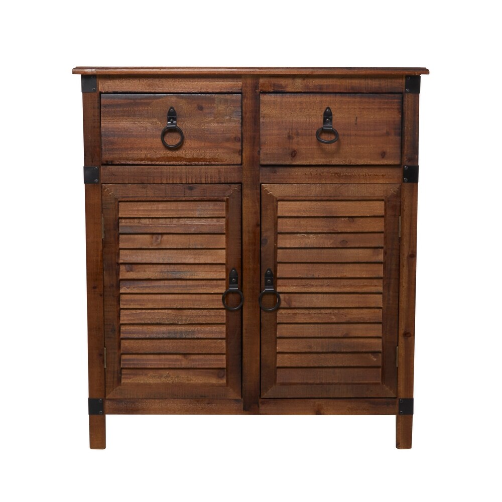 Brown Wood Rustic Cabinet 35 x 32 x 14   32 x 14 x 35